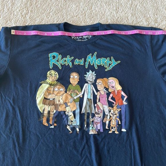 Rick and Morty blue t shirt size 2X - Picture 8 of 16